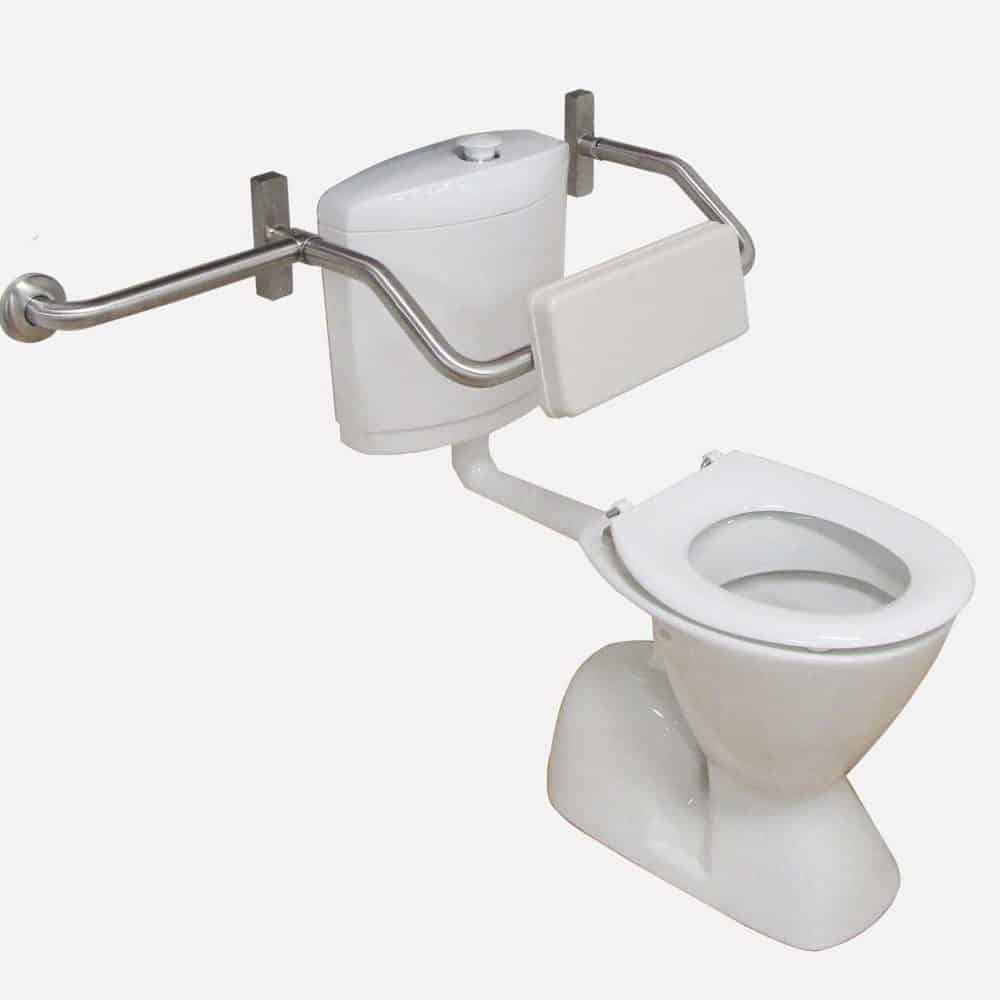 Adjustable toilet backrest