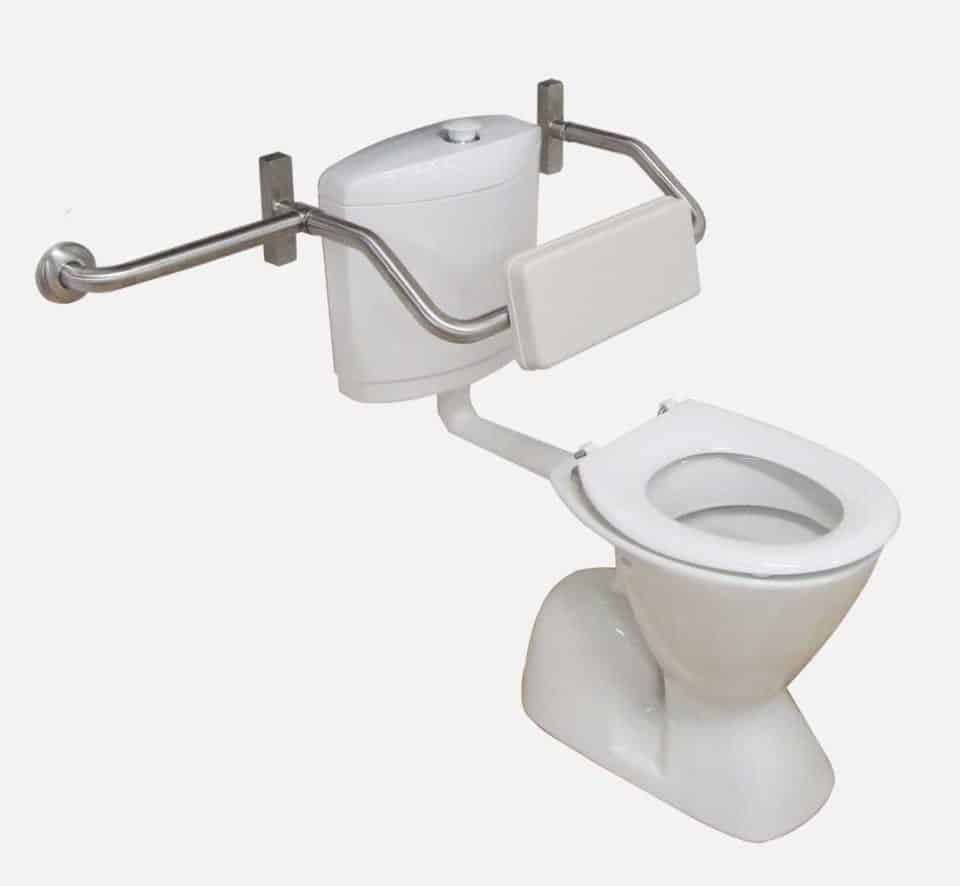 Adjustable toilet backrest