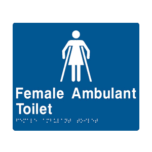 BS.FAT - BRAILLE SIGNAGE - Female Ambulant Toilet 1