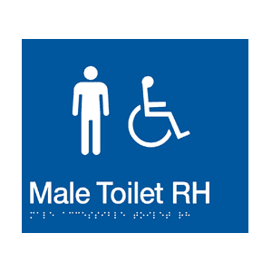 BS.MACTR - BRAILLE SIGNAGE - Male Accessible Toilet RH 1