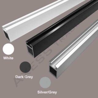 ALUMINIUM SHOWER CURTAIN TRACKS - L-Shaped 2